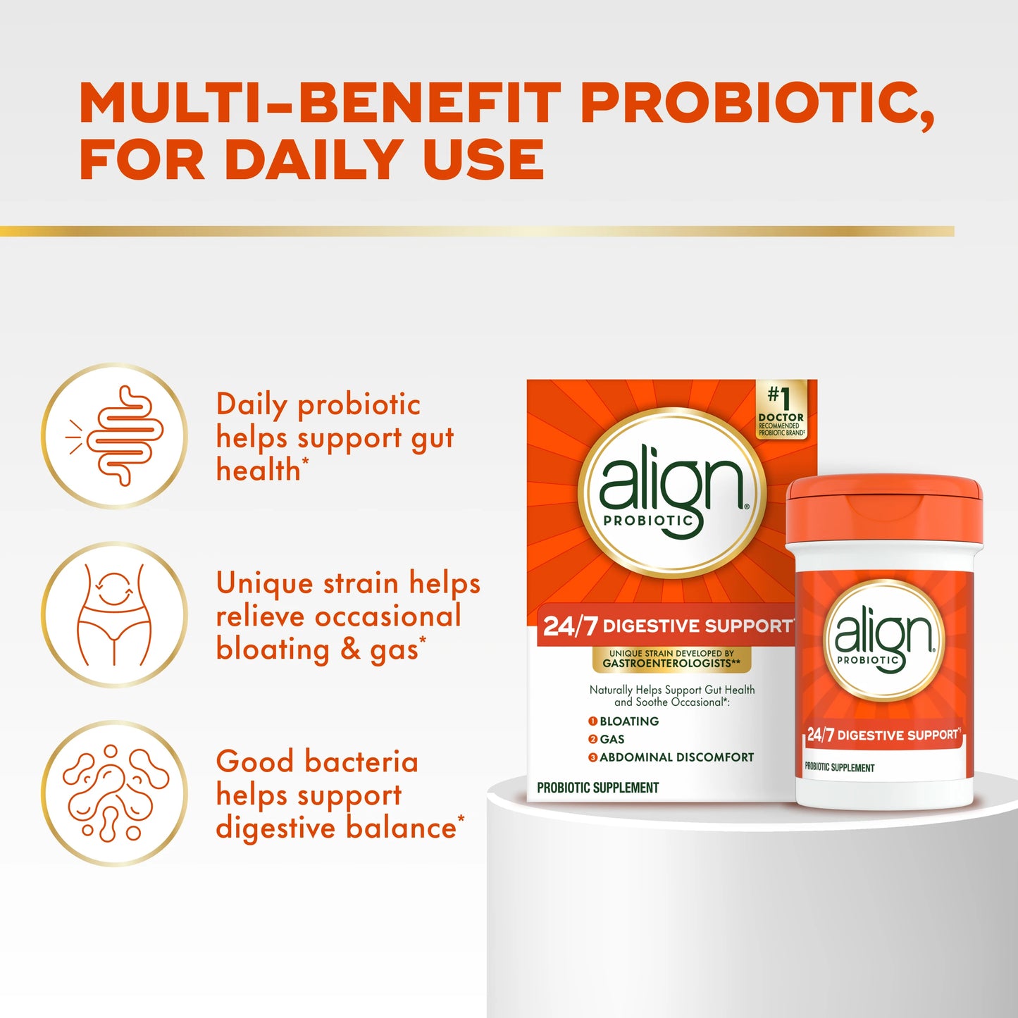 Align 24/7 Digestive Support*§ Probiotic Supplement